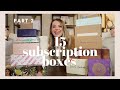 Part 2 - Unboxing & Reviewing 15 Subscription Boxes! Best of 2020