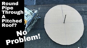 How To Cut An Ellipse For A Round Pipe Through A Pitched Roof