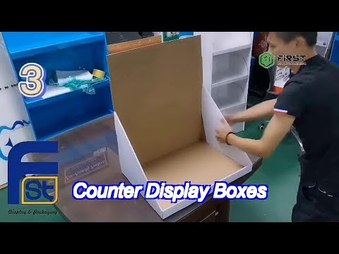 cmyk printing colorful custom bespoke paper retail cardboard counter ...