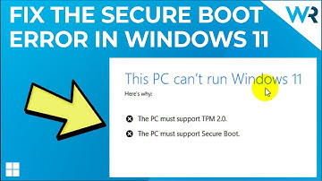 FIX: This PC must support Secure Boot error in Windows 11