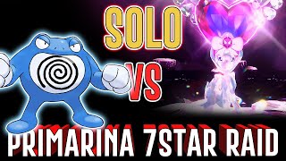 Poliwrath easy SOLO Primarina 7 star raid - Pokemon Scarlet and Violet - teraraids