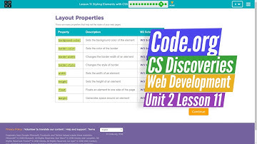 Styling Elements with CSS - Lesson 11.12 and 11.11 in 2018 - Web Development Code.org CS Discoveries