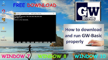 How To Download , Install and Run GW BASIC on Windows 7, Windows 8 and Windows 10