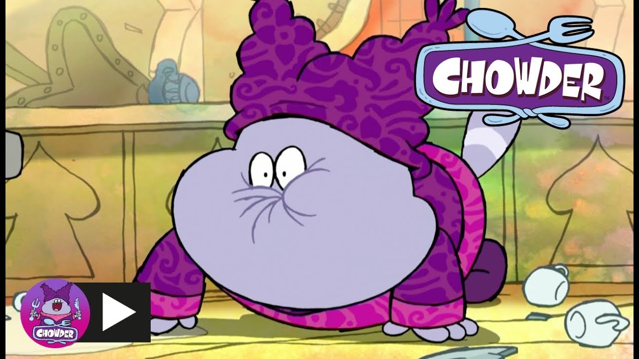 Chowder eats an extremely sour piece of fruit and ends up inside his own mo...