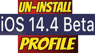 how to remove iOS 14.4 beta 1, remove iOS 14.4 beta