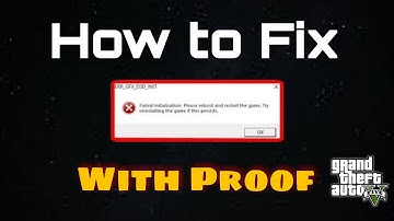 How to Fix ERR_GFX_D3D_INIT in GTA 5 with proof | Faild Initialization