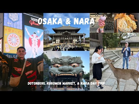 osaka & nara, japan vlog 🇯🇵 | bowing deers in nara, dotonbori, & kuromon market