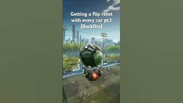 Getting a flip reset with every car pt.1 (Backfire) #videogames #rocketleaugueclips #gaming