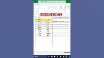 Concatenate Formula Used in Excel || How To Use CONCRENATE Formula in Excel #excel  #concatenate