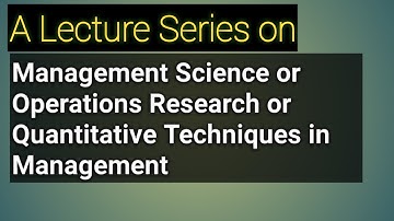 Queuing Theory: Poisson-Exponential- Single Server Model-Infinite Population