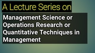 Queuing Theory: Poisson-Exponential- Single Server Model-Infinite Population