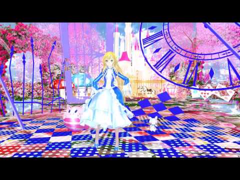 MMD Tda Miku 靴の音を、響かせて、その手を Rose Garden
