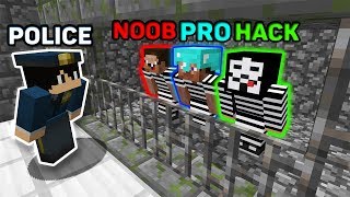 Minecraft NOOB vs PRO vs HACKER vs POLICE : HOW TO ESCAPE FROM PRISON? MINECRAFT ANIMATION