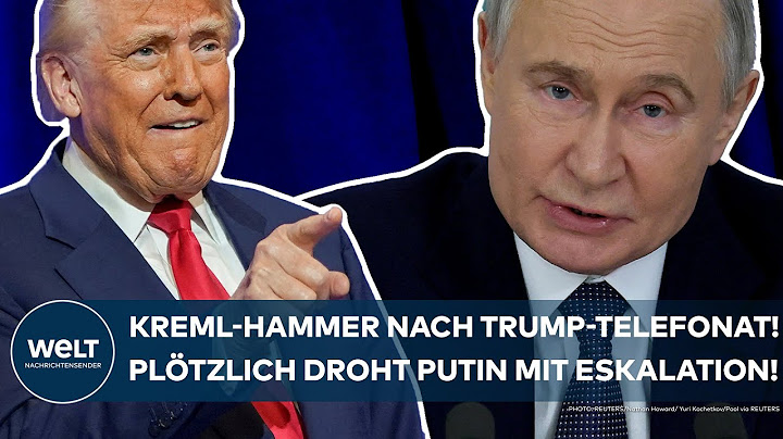 UKRAINE-KRIEG: Kreml-Hammer nach Trump-Telefonat! Waffenhilfe! Plötzlich droht Putin mit Eskalation!