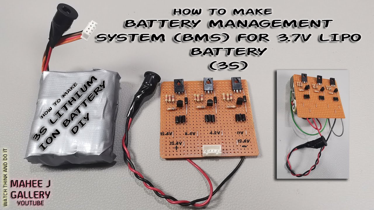How to make 3S BMS Circuit & 3S Battery 2021 /  Balance Charger Circuit  / DIY 3S & BMS - YouTube