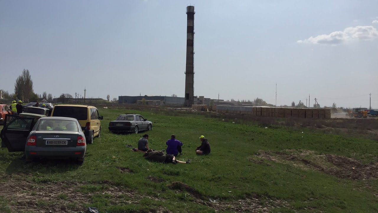 Снос трубы Берислав - YouTube