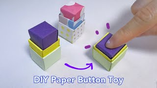 How to Make Button Fidget Toy | Pop It Origami | Paper Keyboard Toy DIY