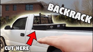 BACKRACK TOOL BOX MODIFICATION (I had to cut it)