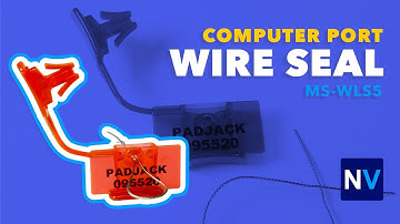 Orange Translucent Wire Loop Seal MS-WLS5