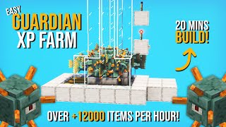 Minecraft BEST Guardian XP Farm 1.19.4 - NEW - 12000+ Drops PER HOUR!