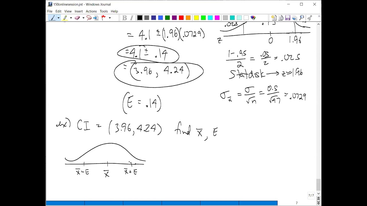 how to find standard error given confidence interval