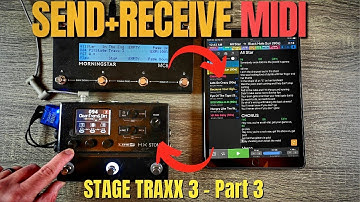 How to SEND & RECEIVE MIDI with iPad APP - Stage Traxx 3 - Part 3