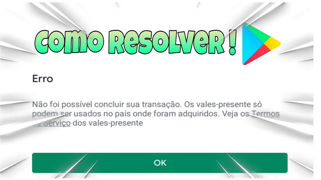 Não consegui finalizar a compra de armazenamento. Erro Confira se  selecionou o país correto - Comunidade Google Play