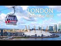 🇬🇧 EMIRATES AIR LINE 4K - Cable Car Experience in London, UK