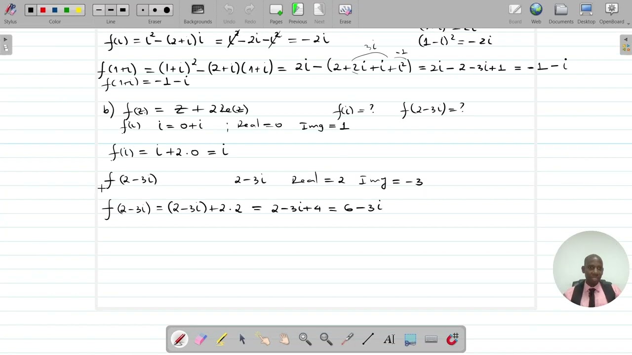27  Imagem de um número Complexo, Parte real e Parte Imaginaria de um Numero Complexo
