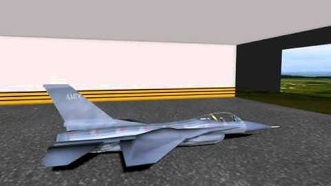 F16-C Fighter plane modeling with 3ds max