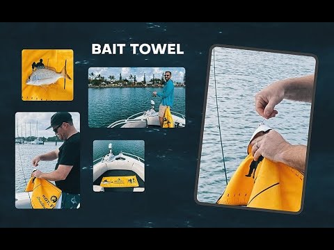 ROYL FISH Bait Towel with Fish Ruler 