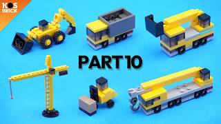 Lego Construction Mini Vehicles  Part 10 (Tutorial)