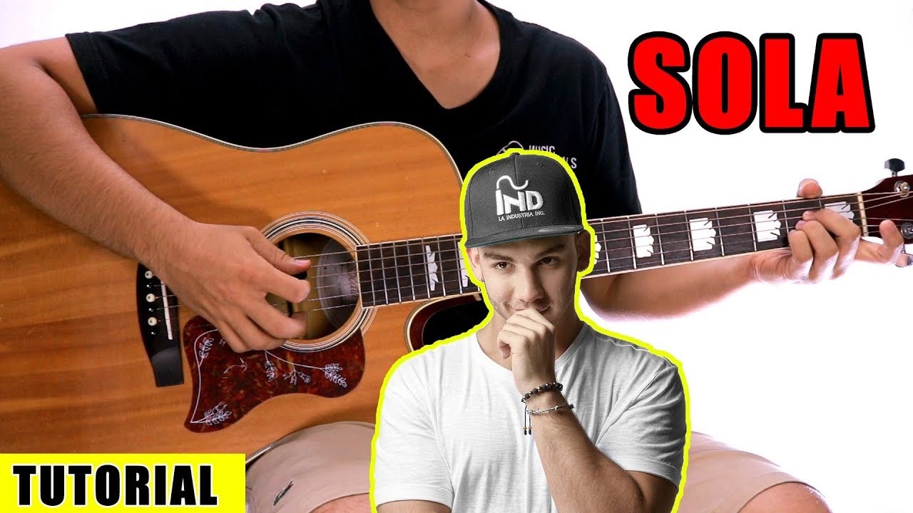 Cómo tocar Sola de Manuel Turizo MTZ en Guitarra | Tutorial + PDF GRATIS -  YouTube