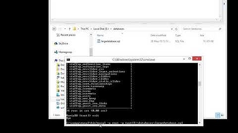 Backup/restore mysql, mariadb large database windows by cmd or linux by terminal part 2 (Export)
