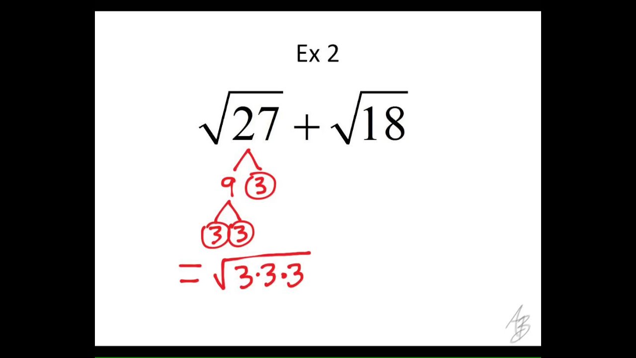 Adding Square Roots Notes - YouTube