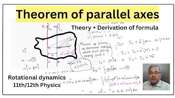 Parallel axes theorem | rotational dynamics parallel axes theorem | 12th physics rotational dynamics