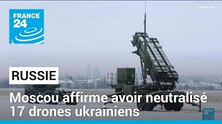La Russie affirme avoir intercepté une vingtaine de drones ukrainiens • FRANCE 24