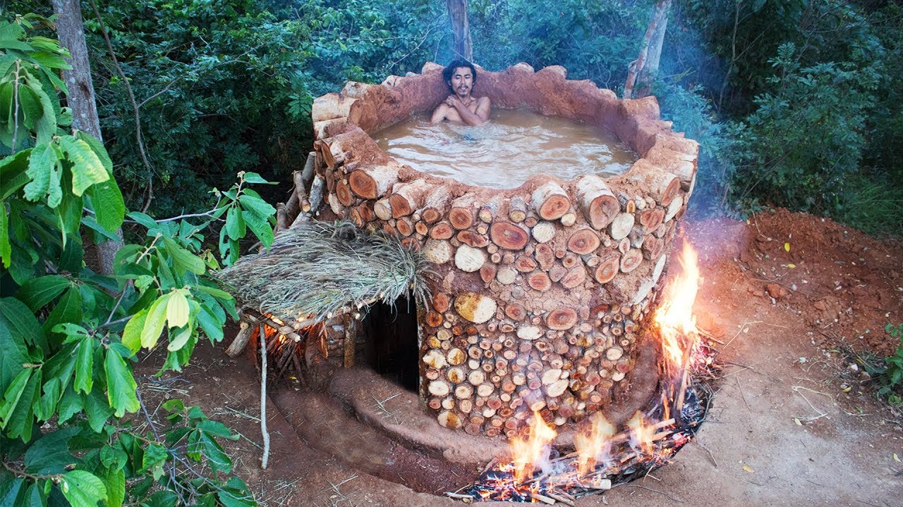 Build An Amazing Underground House with Swimming Pool On The House use