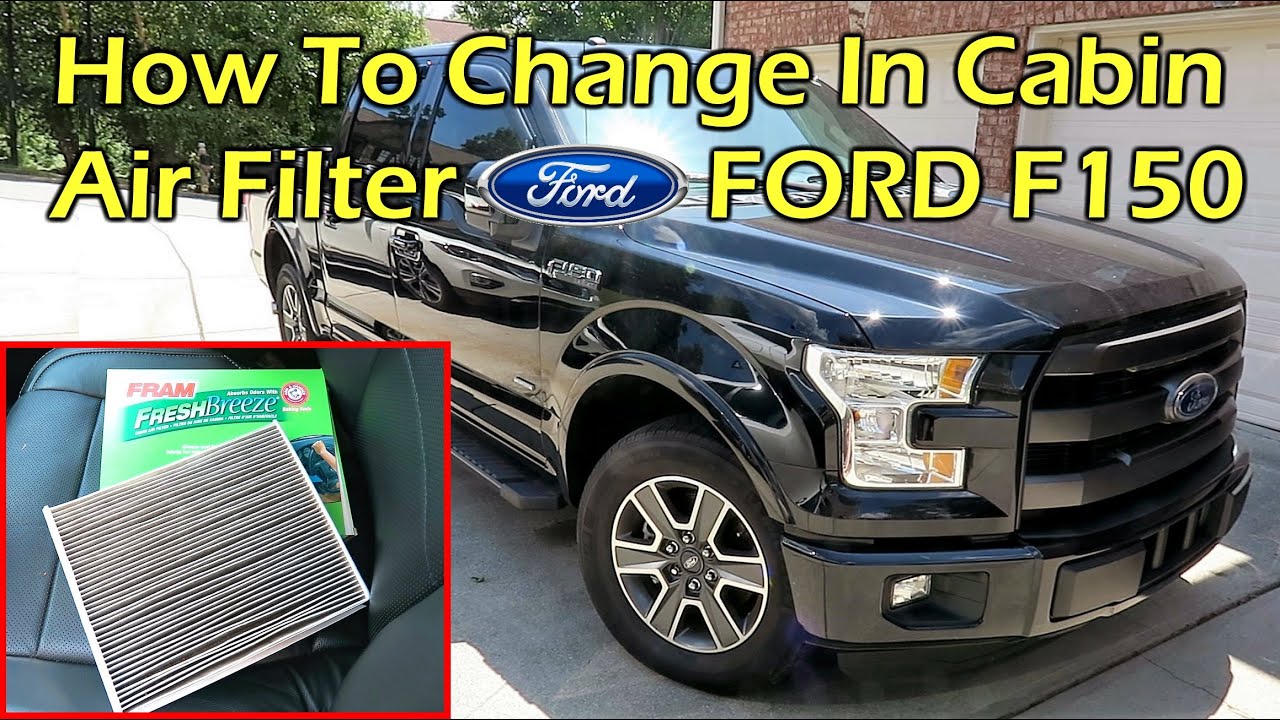 How To Change In Cabin Air Filter On Ford F150 (2015 - 2020) - YouTube