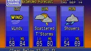 Windy and Scattered showers local forecast 9-14-06 screenshot 5
