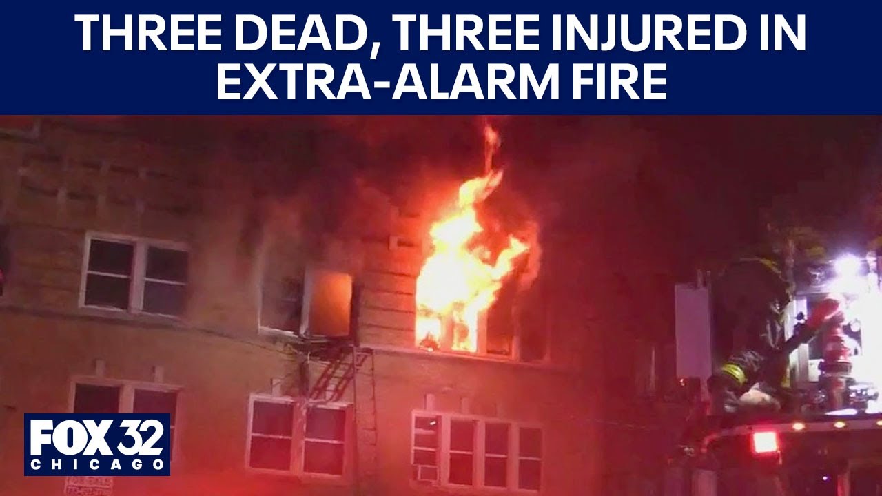 Three dead, three injured in extra-alarm fire on West Side - YouTube