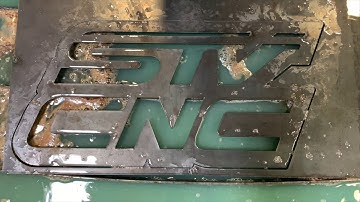 Our Logo Cut on STV CNC SparX 4800 Plasma Table