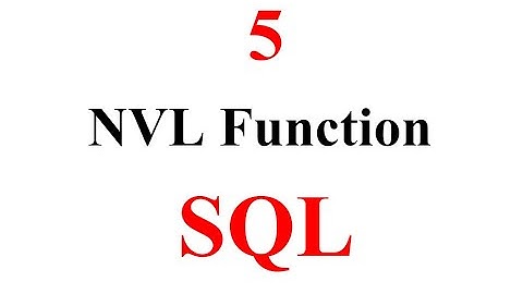 NVL Function by SQL