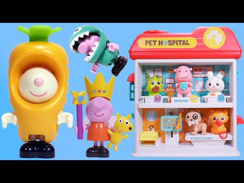 玩具拆箱：小豬佩奇和寵物店玩具