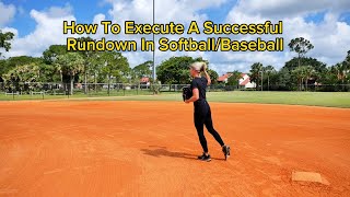 How To Execute A Successful Rundown In Softball/Baseball