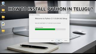 How to Download & Install Python in Telugu | Complete Beginner Tutorial | Let's Learn in Simple Way