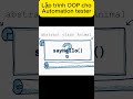 Ví dụ về lập trình hướng đối tượng
