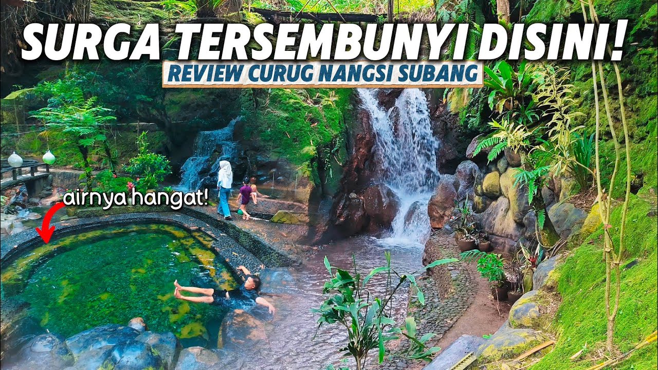 Wisata Tersembunyi Di Ciater ❗Review Curug Nangsi Kabupaten Subang | Kolamnya Ramah Anak
