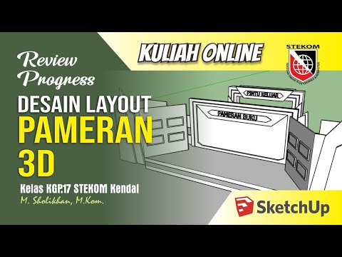 Review akhir desain  Layout  Pameran 3d Kuliah online 