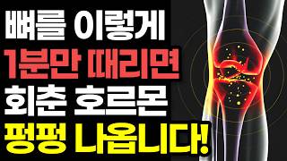 "이 동작 매일 1분만 하세요" 골절, 골다공증 뿐만 아니라 당뇨, 치매, 노화 걱정 없이 평생 젊고 건강하게 사는 비법 / 뼈 속 회춘 호르몬 오스테오칼신 만드는 초간단 운동법